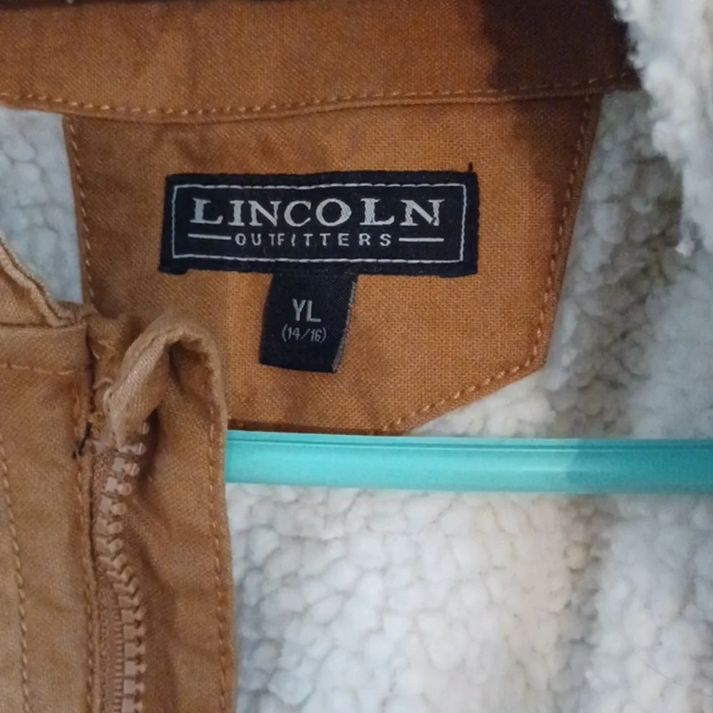 Lincoln Outfitters hooded lined jacket youth size 14/16